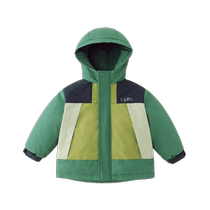 Outdoor workwear] Qiqi Xiong boys down jacket quilted winter childrens three-in-one winter clothing baby warm