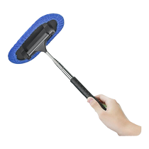 Car front windshield defogger brush rearview mirror wiper retractable multi-functional car wiping tool dust duster