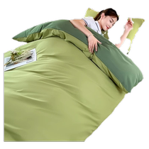 MUJI dormitory bed three-piece set pure cotton single student quilt cover sheet bedding complete set of bedding