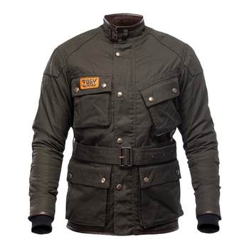 Fogy winter cycling clothing retro oil wax coat