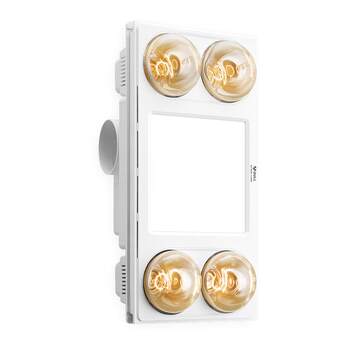 Bull integrated ceiling light warm bath heater 300x600
