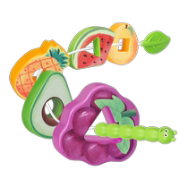 Bead-wrapped fruit string jewelry toy educational early education bead-wearing childrens fine motor training Montessori teaching aids