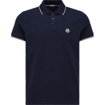 (Interest-free for 6 issues) Moncler Mens Logo Patch Short-Sleeved Polo Shirt