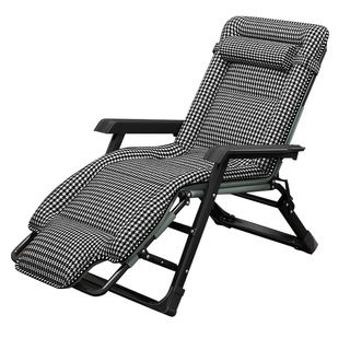 躺椅折叠午休靠背椅子懒人可躺午睡床两用椅办公室阳台休闲坐睡椅