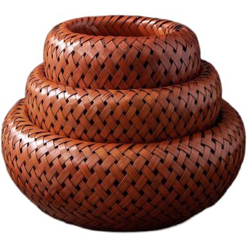 Bamboo products bird's nest egg basket bamboo basket bamboo pavilion