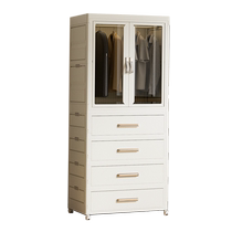 Simple storage locker childrens storage cabinet baby clothes clothes baby small wardrobe plastic household foldable