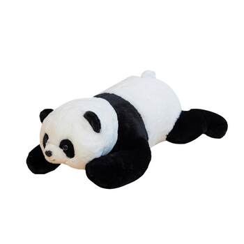 Hailiwei ນອນລົງ doll panda ຍັກໃຫຍ່ plush toy panda ໝອນເດັກຍິງນອນສະດວກສະບາຍ doll ຂອງປະທານແຫ່ງ
