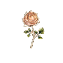(Self-operated) she’s Qianzi artist co-branded exquisite fashionable rose brooch light luxury high-end corsage brooch