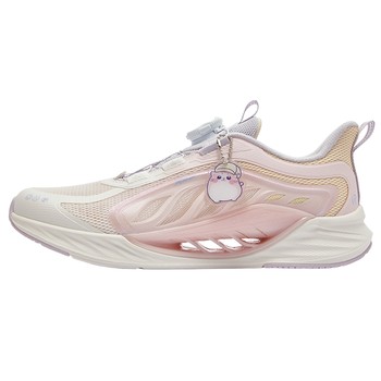 Xtep children's sports shoes, girls' running shoes, rotating buttons, warm children's shoes