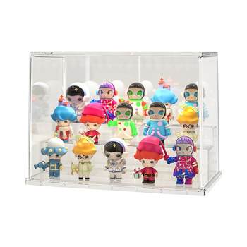 Kaman blind box storage display stand transparent dust-proof LEGO brick box display ຕູ້ສະແດງຮູບ Bubble Mart