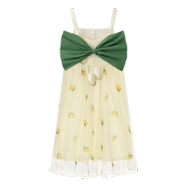 Gongdie (cool type) summer womens suspender nightgown modal cotton mid-length can be worn outside for sleeping and at home.