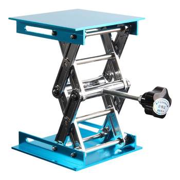 Sanaisi lift table aluminum oxidized stainless steel stable