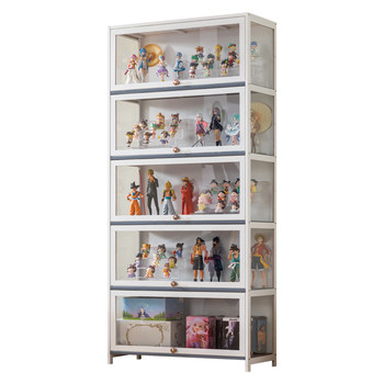 Eleven-dimensional three-sided transparent figure display cabinet