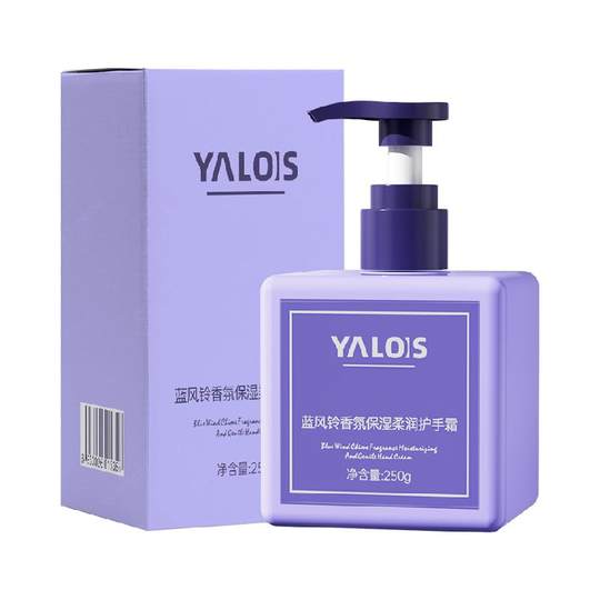 蓝风铃护手霜滋润保湿补水防干燥女男士温和香氛按压式大容量手霜