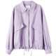 OSA OSA light outdoor workwear style purple short jacket jacket for women spring and autumn 2023 new style