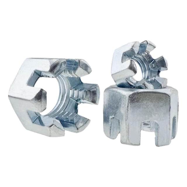 Galvanized hexagonal slotted nut grooved type mother