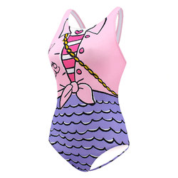 BE Fan De'an children's swimsuit girls' professional training youth one-piece triangle mermaid swimsuit