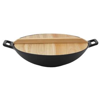 Old-fashioned cast iron pot griddle double-eared flat-bottomed cast iron pot