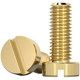 National standard pure brass one-line cylindrical head screw GB65