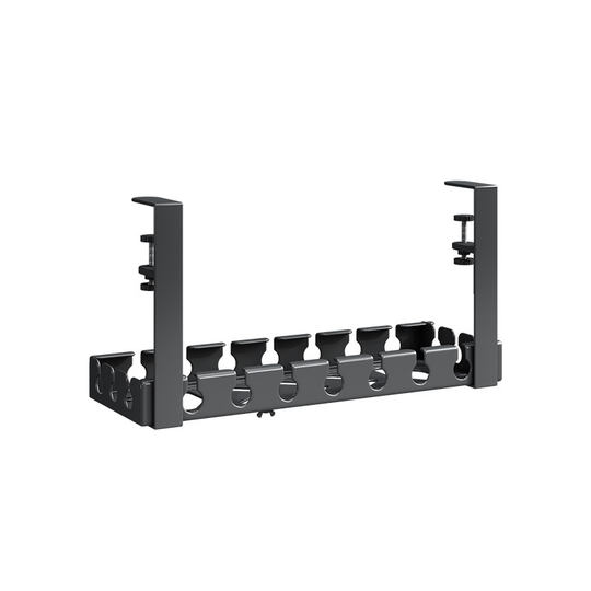 Caja de gestión de cables debajo del escritorio con soporte reforzado retráctil sin agujeros