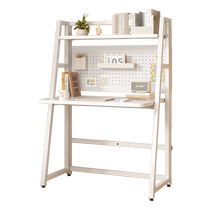 Desk bookshelf integrated computer table girls bedroom folding table student home installation-free hole board study table