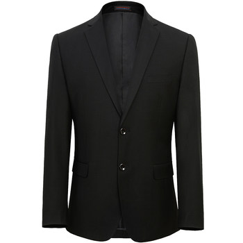 Plus size suit men's suit plus fat plus size fat man business formal suit jacket wedding dress ສີ​ດໍາ casual