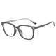 Latemon Langtemeng black frame glasses frame, plain face, slim square frame, myopia lens frame, L83102