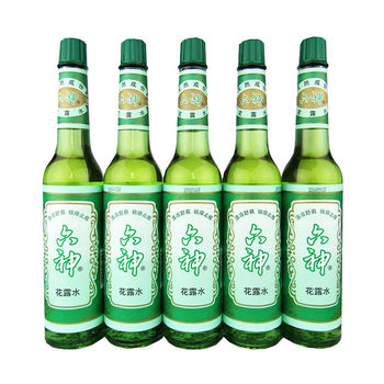 Liushen Floral Water 195ml*5 Bottles, Refreshing and Soothing, Relieves Itching, Summer Deodorant, Classic Old-Fashioned Glass Bottle Packaging