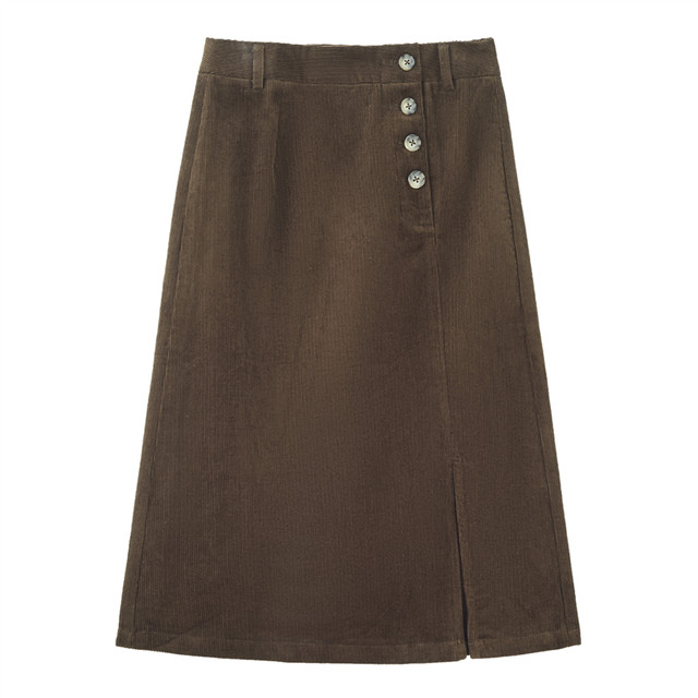 Giordano midi skirt with A-line slit