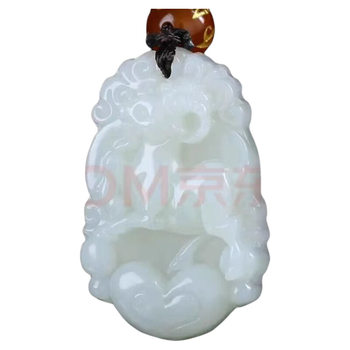 White jade zodiac jade pendant necklace children's jade pendant constellation zodiac guardian god jade pendant zodiac horse