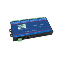 (Intelligent embedded Internet of Things) POE powered 16-channel serial port server RS485 to Ethernet network communication module industrial-grade Modbus RTU TCP gateway network port communication optoelectronics