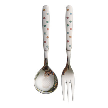 Jingyou 316 stainless steel cute dessert spoon fork