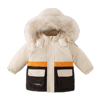(Antibacterial Down) David Bella Childrens White Duck Down Jacket Winter Clothing New Boys Outdoor Clothing Girls Jacket