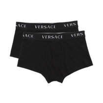(Self-operated) Versace mens simple logo logo boxer briefs 2 pack