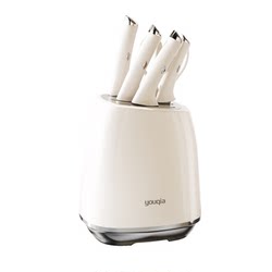 German Shark Knife Set Kitchen Kit Complete Combination Kitchen Knife Set for Home Use with Cutting Board and Stainless Steel Knife Holder
