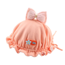 Baby Hat Spring Autumn New Princess Butterfly Knot Female Baby Fisherman Hat Cute Newborn Baby Girl Basin Cap