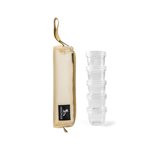 Juego de cajas de condimentos livianas con almacenamiento integrado hikeman