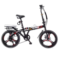 New Foldable Bicycle Womens Installation-Free Mini Ultra-Light Portable Bicycle 20 Inch 16 Small Variable Speed ​​Adult