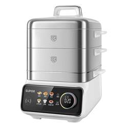 Supor Electric Steamer, Multi-Functional Household Multi-Layer Stainless Steel Integrated Pot, Large Capacity Steamer, Strong Heat, Removable and Washable