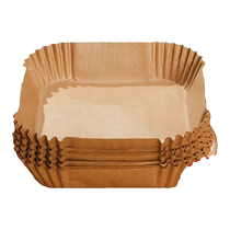 Air fryer special paper square tinfoil bowl household oil-absorbing paper holder food-grade silicone oil paper plate baking paper mat