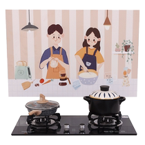 Thickened kitchen oil-proof sticker self-adhesive fire-proof and high-temperature-resistant stove wall waterproof and oil-proof tile range hood wall sticker