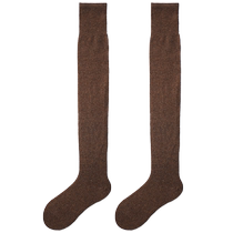 Wool over-the-knee socks for women autumn and winter warm thick socks winter plus velvet thickened knee-pad thigh stockings heated stockings