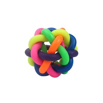Pet toy ball colorful woven ball colorful dog toy