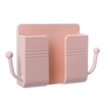 Adhesive mobile phone charging bracket bedroom wall creative wall hook bracket TV air conditioner remote control board storage box bedside wall punch-free wall mobile phone bracket storage rack lazy storage