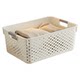 Thickened debris storage basket