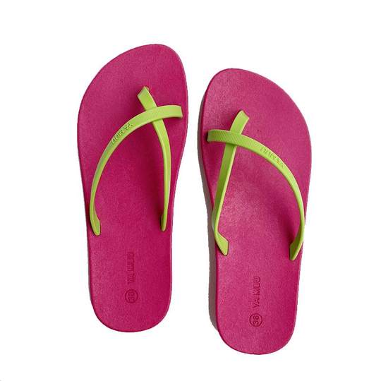 YAMUU/吖木泰国进口 外穿居家防滑防水洗澡沙滩夹脚时髦人字拖女