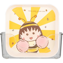 (Modern Housewife Chibi Maruko-chan) Household Bone Dishes High-Looking Dining Table Crash Dishes Garbage Dishes