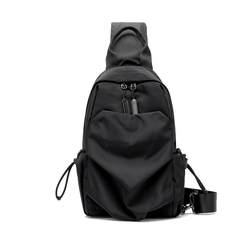 ກະເປົ໋າກະເປົ໋າໜ້າເອິກຂອງຜູ້ຊາຍແບບສະບາຍໆ ຍີ່ຫໍ້ແບບງ່າຍໆ ບ່າໜຶ່ງ crossbody bag canvas men's bag fashion trendy chest backpack