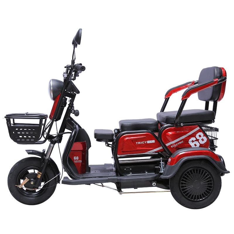 New electric tricycle to pick up and drop off children, men and women, small elderly household adult multi-person hill climbing battery tricycle