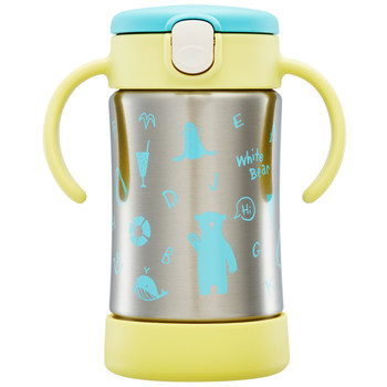 Richell insulated cup kids sippy cup stainless steel leak-proof baby learning cup ຈອກຕ້ານການຕົກ 9 ເດືອນ